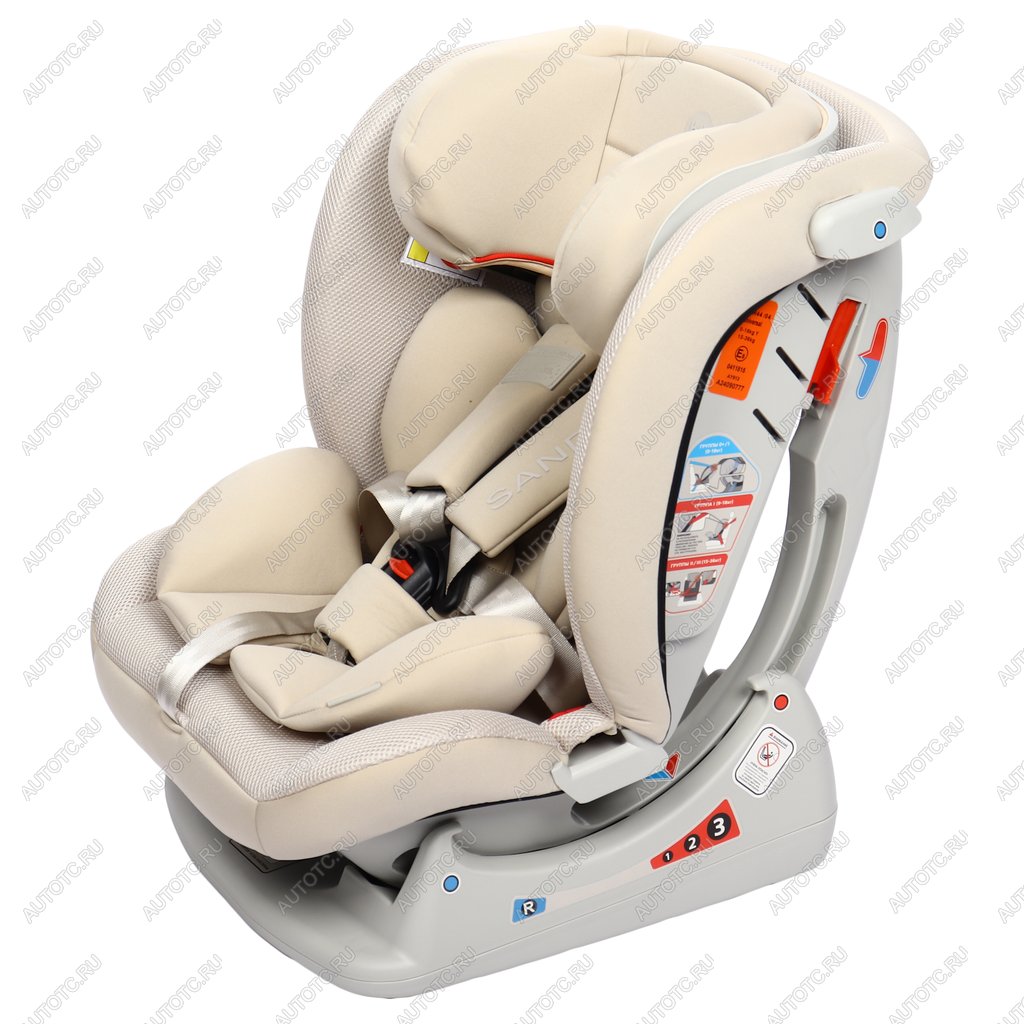 13 449 р. Автокресло детское 0-36кг (0+I-ll-IlI) 0-12лет light grey SANDEX HAPPY BABY HAPPY BABY 4690624052576  с доставкой в г. Майкоп