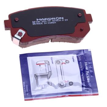 2 499 р. Колодки тормозные HYUNDAI i30 KIA Ceed,Rio (05-) задние (4шт.) HARDRON SANGSIN SANGSIN hp1187  с доставкой в г. Майкоп. Увеличить фотографию 2