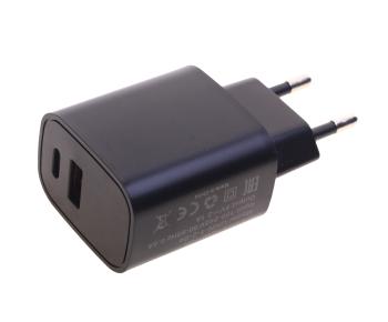 389 р. Устройство зарядное в розетку 2USB WIIIX WIIIX unn-1-2-04 black  с доставкой в г. Майкоп. Увеличить фотографию 3