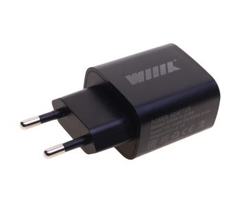 389 р. Устройство зарядное в розетку 2USB WIIIX WIIIX unn-1-2-04 black  с доставкой в г. Майкоп. Увеличить фотографию 2