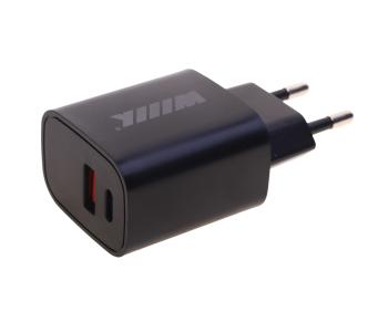389 р. Устройство зарядное в розетку 2USB WIIIX WIIIX unn-1-2-04 black  с доставкой в г. Майкоп. Увеличить фотографию 1