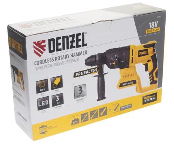 14 799 р. Перфоратор аккумуляторный 18.0В 3.0Ач Li-Ion DENZEL DENZEL 26702  с доставкой в г. Майкоп. Увеличить фотографию 5