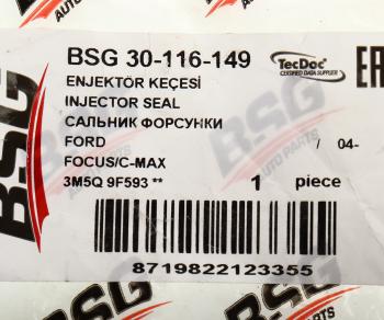 999 р. Кольцо уплотнительное PEUGEOT CITROEN форсунки топливной BSG BSG bsg30116149  с доставкой в г. Майкоп. Увеличить фотографию 6