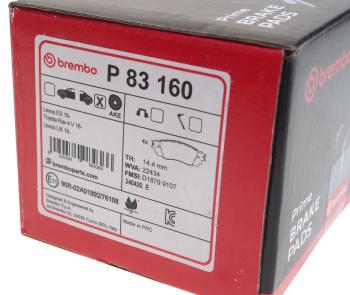 3 399 р. Колодки тормозные LEXUS RX200,RX350 (15-) задние (4шт.) BREMBO BREMBO p83160  с доставкой в г. Майкоп. Увеличить фотографию 4