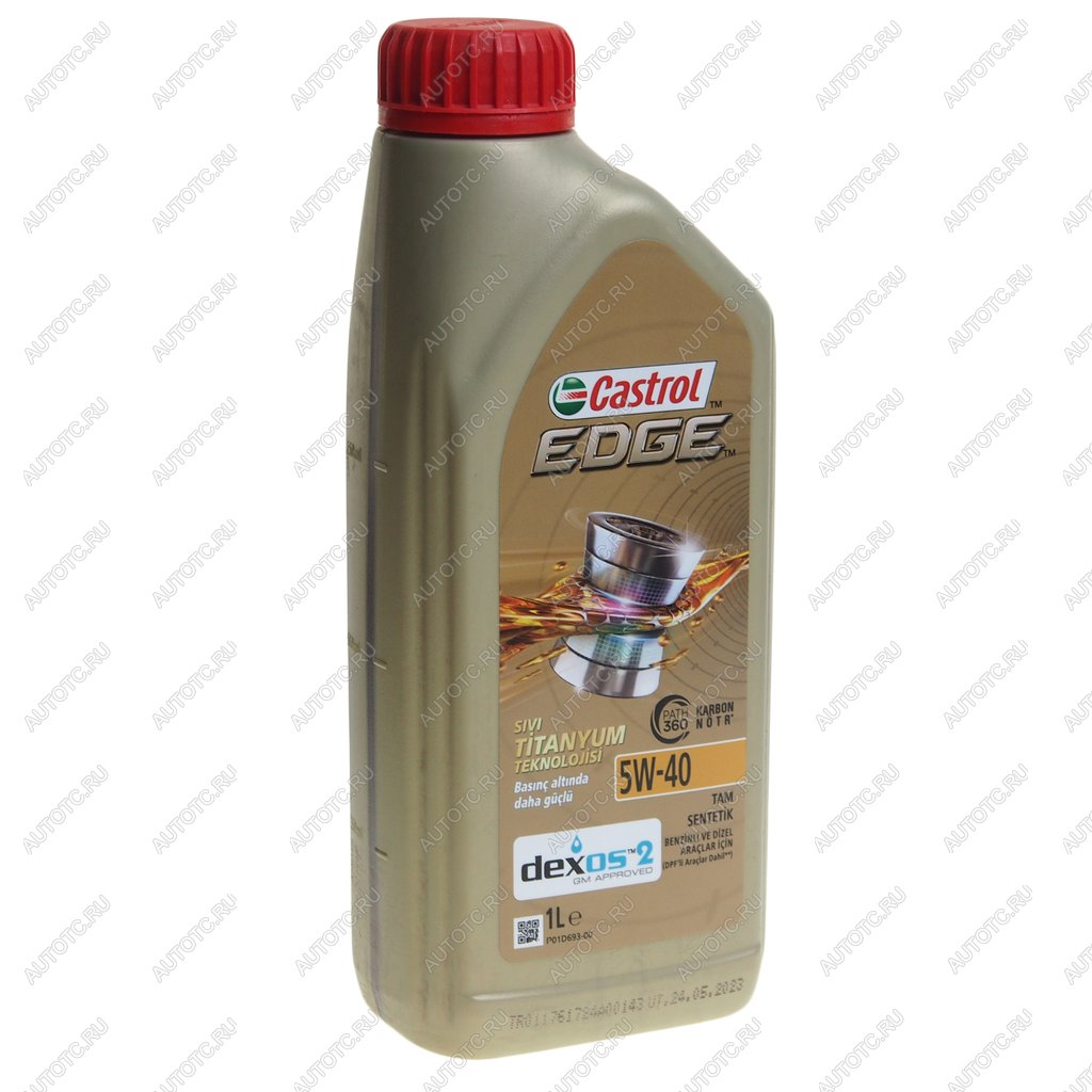 1 569 р. Масло моторное EDGE TITANIUM dexos2 5W40 C3SNCF синт.1л CASTROL CASTROL 15e696  с доставкой в г. Майкоп
