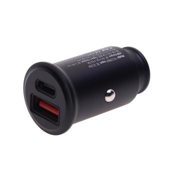 879 р. Устройство зарядное в прикуриватель 1USB + 1 Type C 12V TFN TFN tfn-ccrpd30w01  с доставкой в г. Майкоп. Увеличить фотографию 1
