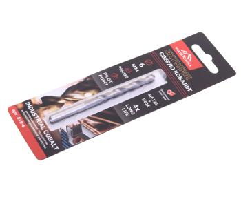 299 р. Сверло по металлу 6.0х93мм HSS Cobalt VERTEXTOOLS VERTEXTOOLS 818-6  с доставкой в г. Майкоп. Увеличить фотографию 1