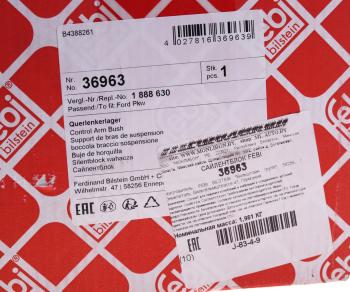 3 399 р. Сайлентблок FORD Mondeo (07-),S-Max рычага переднего задний левый FEBI FEBI 36963  с доставкой в г. Майкоп. Увеличить фотографию 4