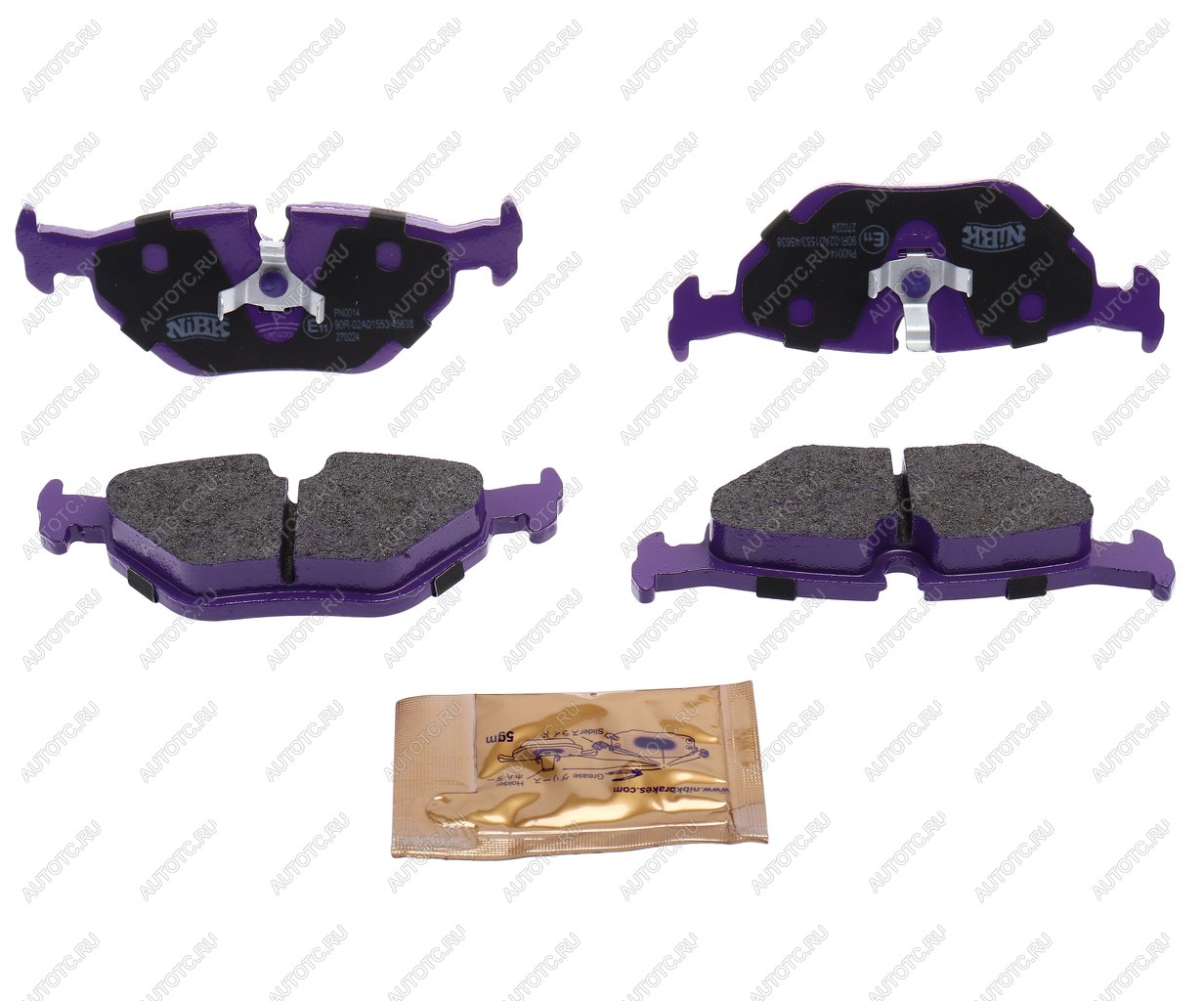 2 999 р. Колодки тормозные BMW 3 (E36,E46),Z3,Z4 (E85) (98-) задние (4шт.) NIBK NIBK pn0014 NIBK pn0014  с доставкой в г. Майкоп