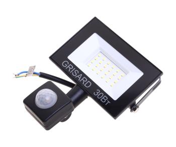 1 099 р. Светильник светодиодный 220V 30W 6500K с датчиком движения черный GRISARD ELECTRIC GRISARD ELECTRIC gre-004-0017 GRISARD ELECTRIC gre-004-0017  с доставкой в г. Майкоп. Увеличить фотографию 1