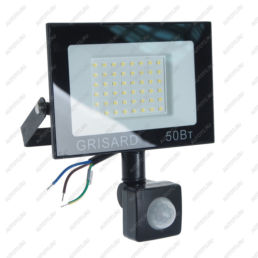 1 169 р. Светильник светодиодный 220V 50W 6500K с датчиком движения черный GRISARD ELECTRIC GRISARD ELECTRIC gre-004-0016 GRISARD ELECTRIC gre-004-0016  с доставкой в г. Майкоп