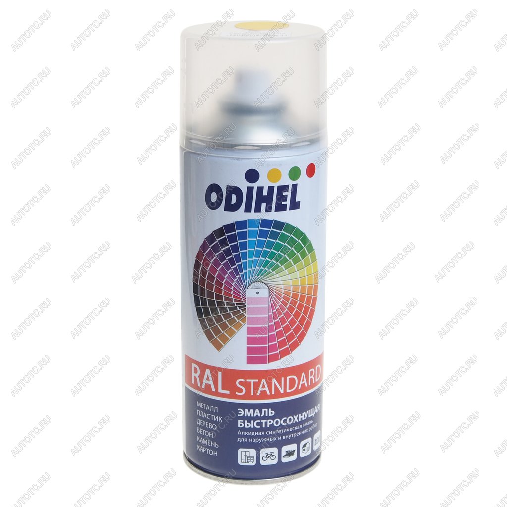 299 р. Краска рапсово-желтая RAL1021 алкидная аэрозоль 520мл ODIHEL ODIHEL ral1021a ODIHEL ral1021a  с доставкой в г. Майкоп
