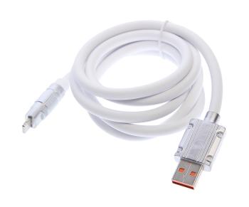 399 р. Кабель USB Type C 1.2м белый XO XO nb227 white  с доставкой в г. Майкоп. Увеличить фотографию 1