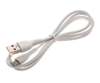 97 р. Кабель USB Type C 1м BOROFONE BOROFONE bx51 белый  с доставкой в г. Майкоп. Увеличить фотографию 1