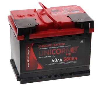9 199 р. Аккумулятор UNICORN Red EFB 60Ач UNICORN 6ст60(1)  с доставкой в г. Майкоп. Увеличить фотографию 1