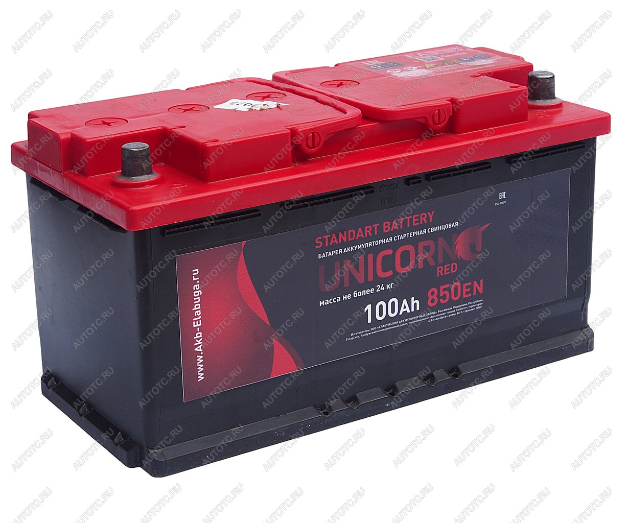 14 699 р. Аккумулятор UNICORN Red EFB 100Ач обратная полярность UNICORN 6ст100(0)  с доставкой в г. Майкоп