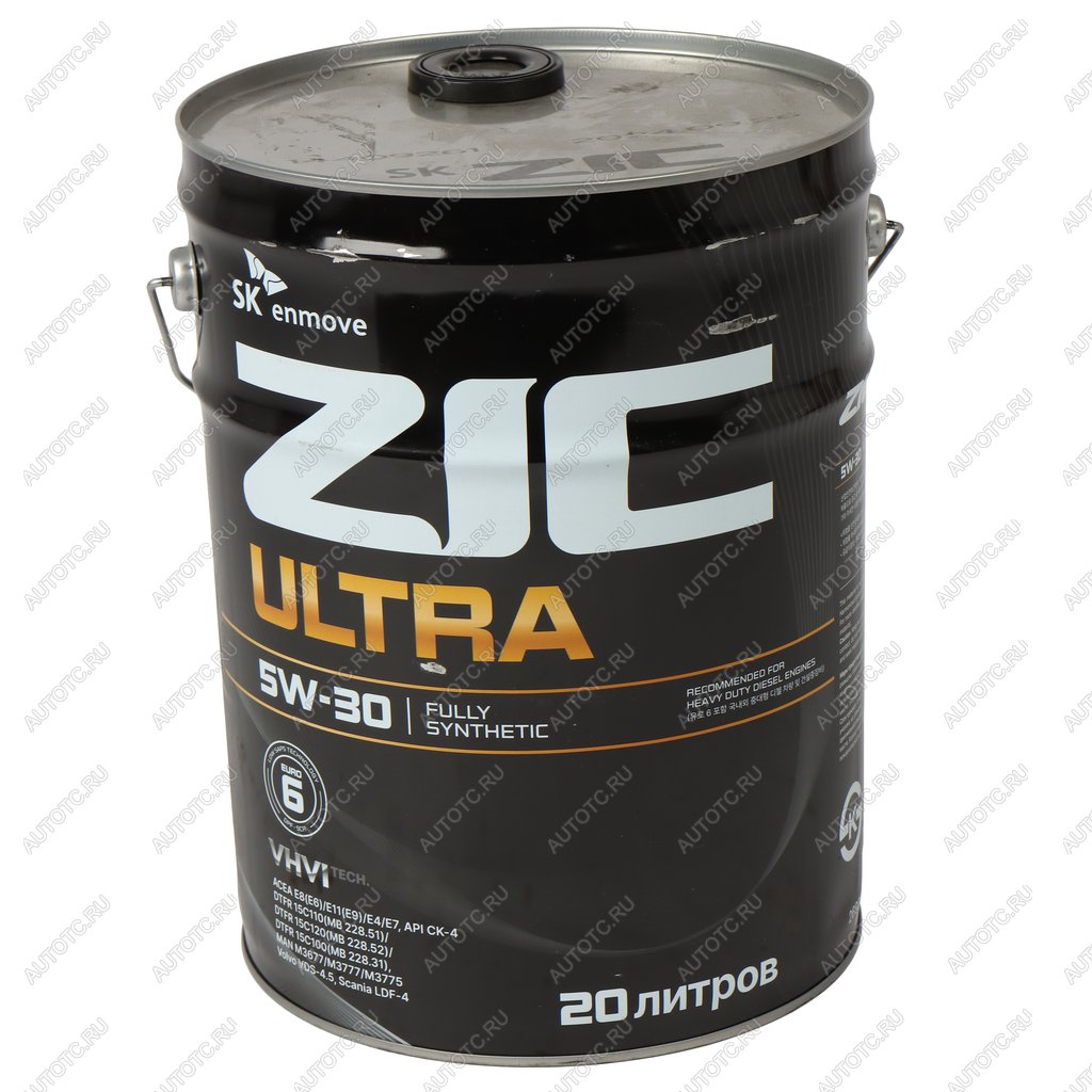 22 949 р. Масло дизельное ULTRA CK-4CJ-4E8E11 5W30 синт.20л ZIC ZIC 192693  с доставкой в г. Майкоп
