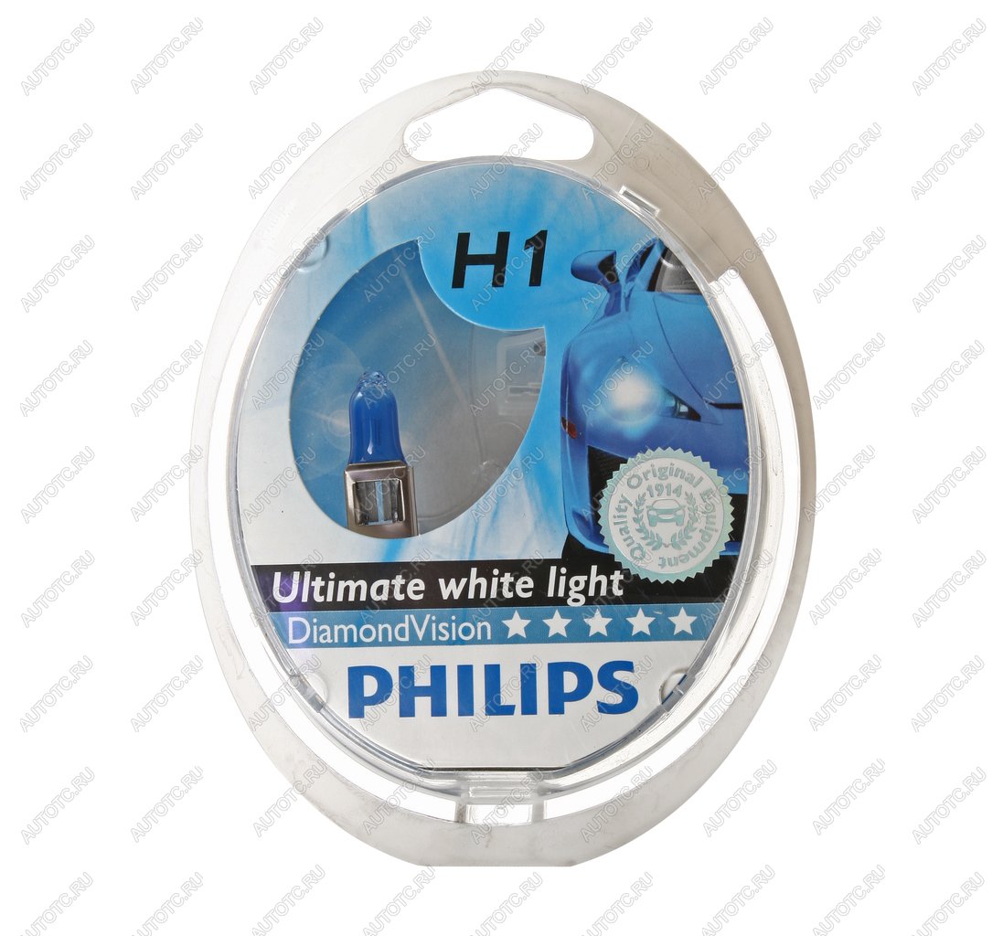2 259 р. Лампа 12V H1 55W P14.5s бокс (2шт.) Diamond Vision PHILIPS PHILIPS 12258dvs2  с доставкой в г. Майкоп