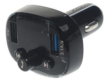 1 259 р. Устройство зарядное в прикуриватель с трансмиттером (bluetooth,hands free) черное XO XO bcc02 black  с доставкой в г. Майкоп. Увеличить фотографию 1