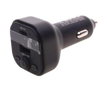 879 р. Устройство зарядное в прикуриватель с трансмиттером (bluetooth,hands free) XO XO bcc18 black  с доставкой в г. Майкоп. Увеличить фотографию 1