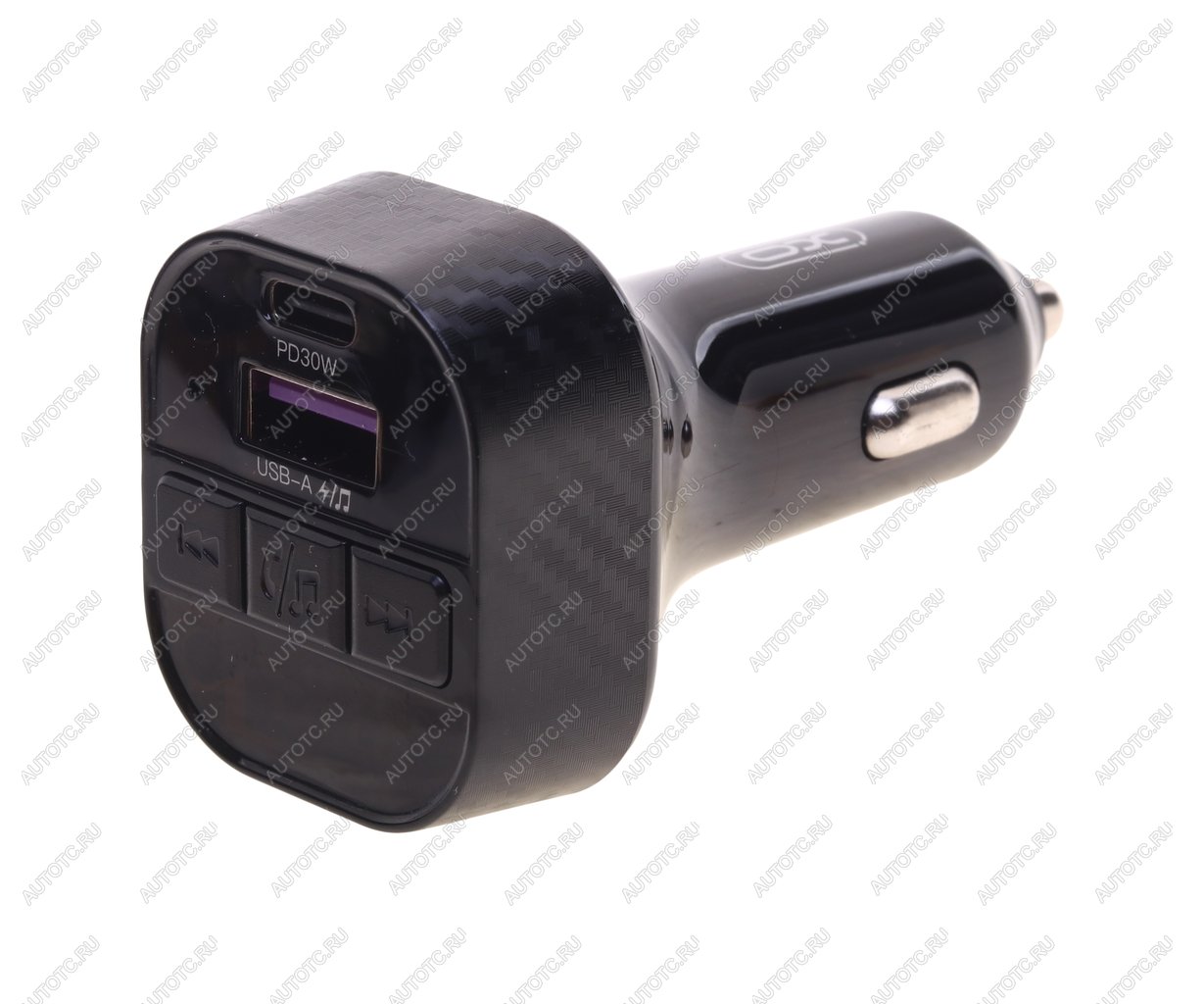 1 039 р. Устройство зарядное в прикуриватель с трансмиттером (bluetooth,hands free) XO XO bcc17 black  с доставкой в г. Майкоп