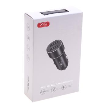 299 р. Устройство зарядное в прикуриватель 2USB 12V XO XO cc53 black  с доставкой в г. Майкоп. Увеличить фотографию 3