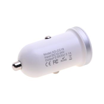 299 р. Устройство зарядное в прикуриватель 2USB 12V XO XO cc18 white  с доставкой в г. Майкоп. Увеличить фотографию 2