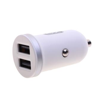 299 р. Устройство зарядное в прикуриватель 2USB 12V XO XO cc18 white  с доставкой в г. Майкоп. Увеличить фотографию 1