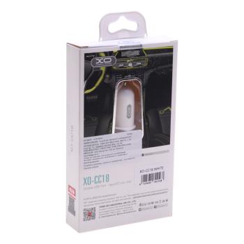 299 р. Устройство зарядное в прикуриватель 2USB 12V XO XO cc18 white  с доставкой в г. Майкоп. Увеличить фотографию 4