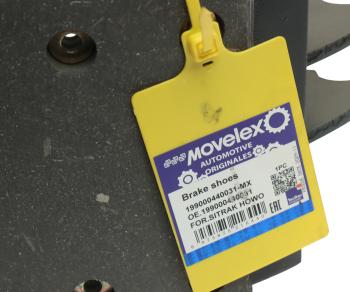 2 799 р. Колодка тормозная SITRAK HOWO передние с накладками (1шт.) MOVELEX MOVELEX 199000440031-mx  с доставкой в г. Майкоп. Увеличить фотографию 5