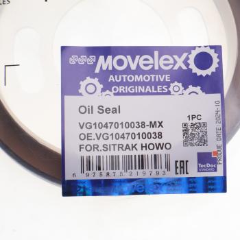 429 р. Сальник коленвала SITRAK HOWO дв.WP10 передний (95х115х12) MOVELEX MOVELEX vg1047010038-mx  с доставкой в г. Майкоп. Увеличить фотографию 3