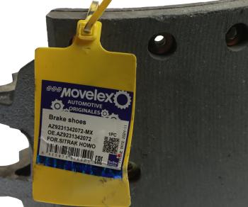 3 399 р. Колодки тормозные SITRAK HOWO задние с накладками (1шт.) MOVELEX MOVELEX az9231342072-mx  с доставкой в г. Майкоп. Увеличить фотографию 5