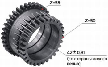 7 399 р. Шестерня КПП МТЗ понижающего редуктора РУП МЗШ МЗШ 70-1721041  с доставкой в г. Майкоп. Увеличить фотографию 1