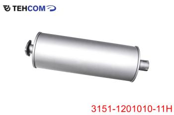6 949 р. Глушитель УАЗ-3151,3741 НО нержавеющая сталь ТЕХКОМ ТЕХКОМ 3151-1201010-11н  с доставкой в г. Майкоп. Увеличить фотографию 1