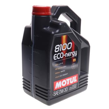 7 249 р. Масло моторное 8100 ECO-NERGY 0W30 синт.5л MOTUL MOTUL 113555  с доставкой в г. Майкоп. Увеличить фотографию 1