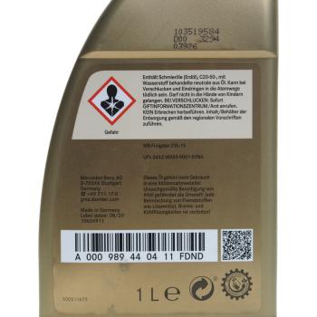 2 359 р. Масло трансмиссионное MERCEDES ATF синт.1л для АКПП (спецификация 236.15) OE MERCEDES a000989440411fdnd  с доставкой в г. Майкоп. Увеличить фотографию 4