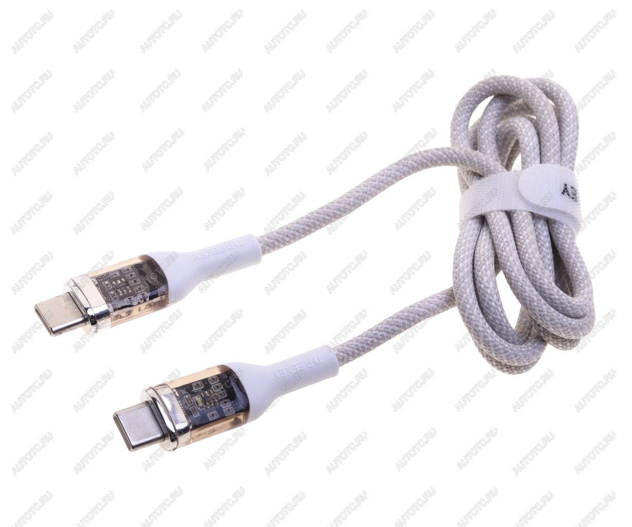 779 р. Кабель USB Type C-USB Type C 1м THREEKEY THREEKEY tk-nb05 60w white  с доставкой в г. Майкоп