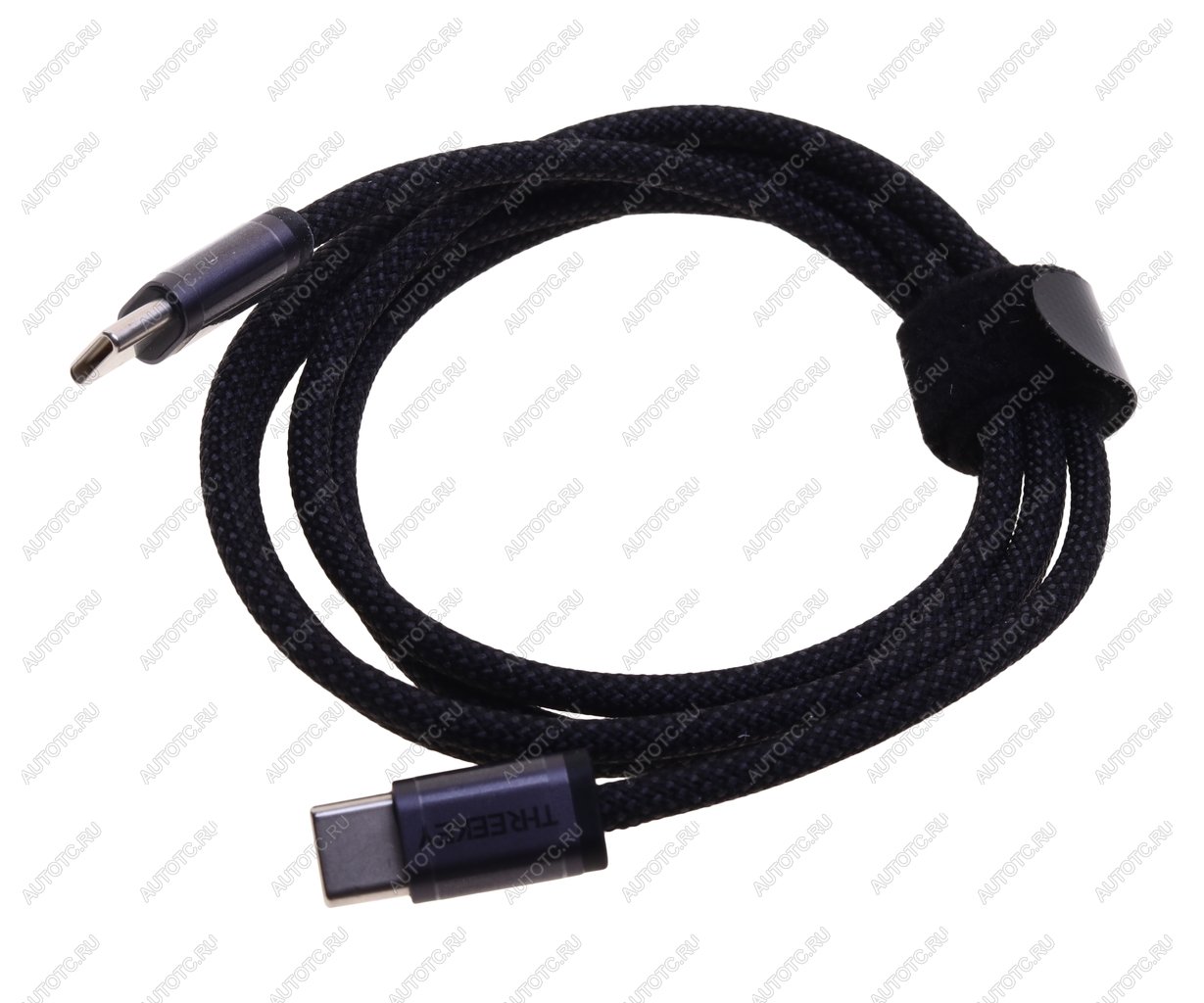 539 р. Кабель USB Type C-USB Type C 1м THREEKEY THREEKEY tk-nb07 60w black  с доставкой в г. Майкоп