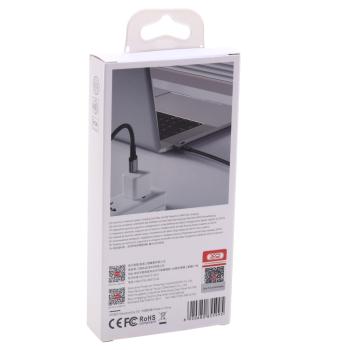 649 р. Кабель USB Type C-USB Type C 1м XO XO nb-q264a black  с доставкой в г. Майкоп. Увеличить фотографию 3