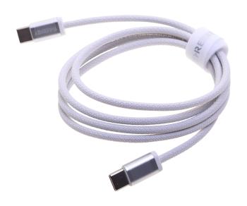 539 р. Кабель USB Type C-USB Type C 1м THREEKEY THREEKEY tk-nb07 60w white  с доставкой в г. Майкоп. Увеличить фотографию 1