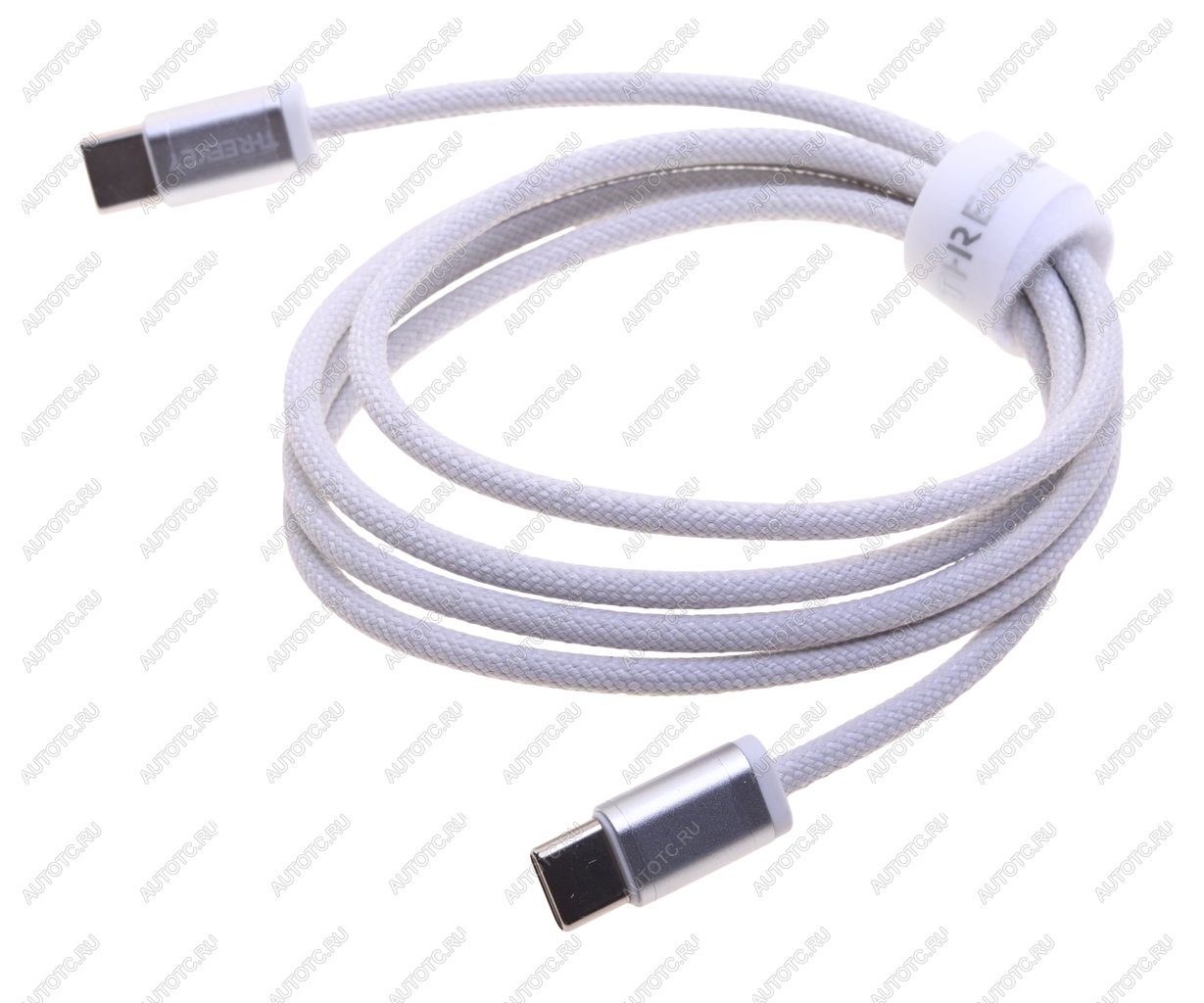 539 р. Кабель USB Type C-USB Type C 1м THREEKEY THREEKEY tk-nb07 60w white  с доставкой в г. Майкоп