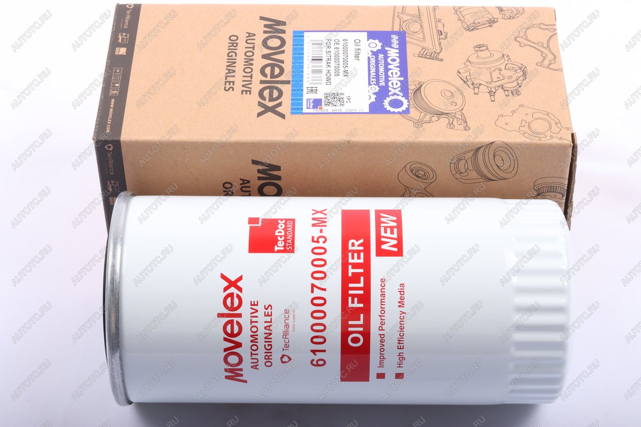 439 р. Фильтр масляный SITRAK HOWO дв.WD615,WP10,D10 MOVELEX MOVELEX 61000070005-mx  с доставкой в г. Майкоп