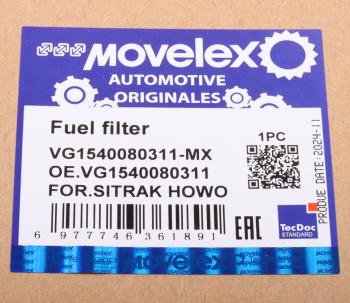 1 089 р. Фильтр топливный SITRAK HOWO грубой очистки PreLine 420 MOVELEX MOVELEX vg1540080311-mx  с доставкой в г. Майкоп. Увеличить фотографию 9