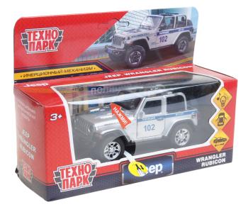 1 559 р. Модель автомобиля JEEP Wrangler металлическая (свет,звук) 1:43 ТЕХНОПАРК ТЕХНОПАРК rubicon3d-12slpol-sr  с доставкой в г. Майкоп. Увеличить фотографию 1