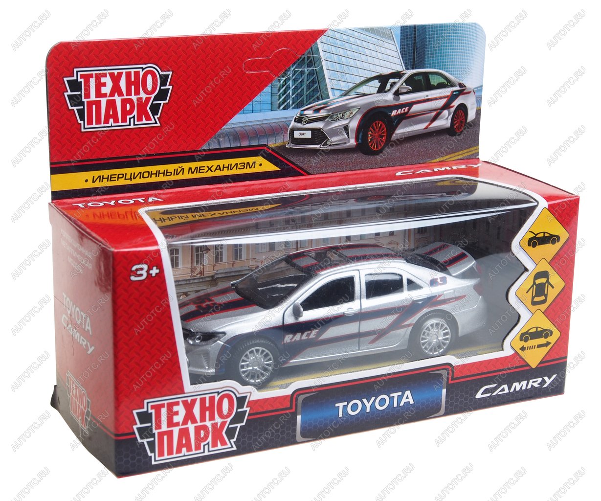 1 199 р. Модель автомобиля TOYOTA Camry металлическая 1:43 ТЕХНОПАРК ТЕХНОПАРК camry-s  с доставкой в г. Майкоп