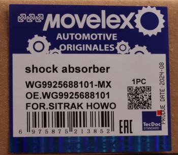 3 999 р. Амортизатор SITRAK HOWO задний MOVELEX MOVELEX wg9925688101-mx  с доставкой в г. Майкоп. Увеличить фотографию 8