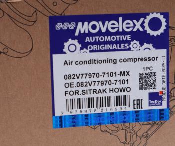 21 649 р. Компрессор SITRAK HOWO кондиционера MOVELEX MOVELEX 082v779707101-mx  с доставкой в г. Майкоп. Увеличить фотографию 6