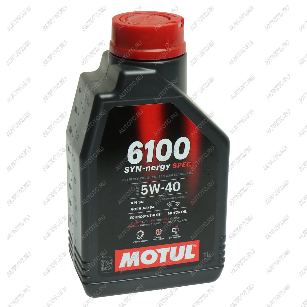 1 179 р. Масло моторное 6100 SYNERGIE 5W40 псинт.1л MOTUL MOTUL 112925  с доставкой в г. Майкоп