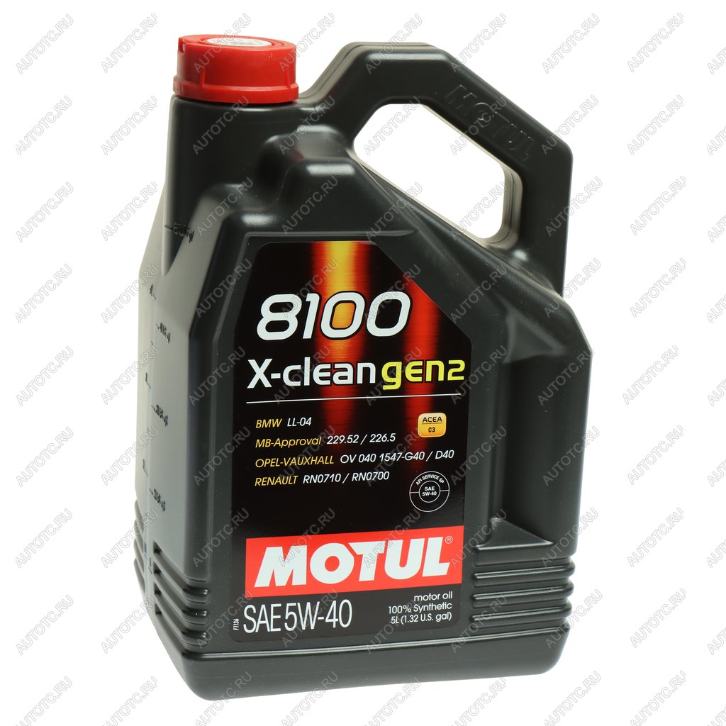 6 999 р. Масло моторное 8100 X-CLEAN GEN2 5W40 синт.5л MOTUL MOTUL 113222  с доставкой в г. Майкоп