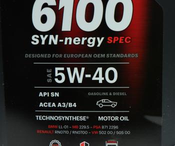 4 649 р. Масло моторное 6100 SYNERGIE 5W40 псинт.4л MOTUL MOTUL 112926  с доставкой в г. Майкоп. Увеличить фотографию 3